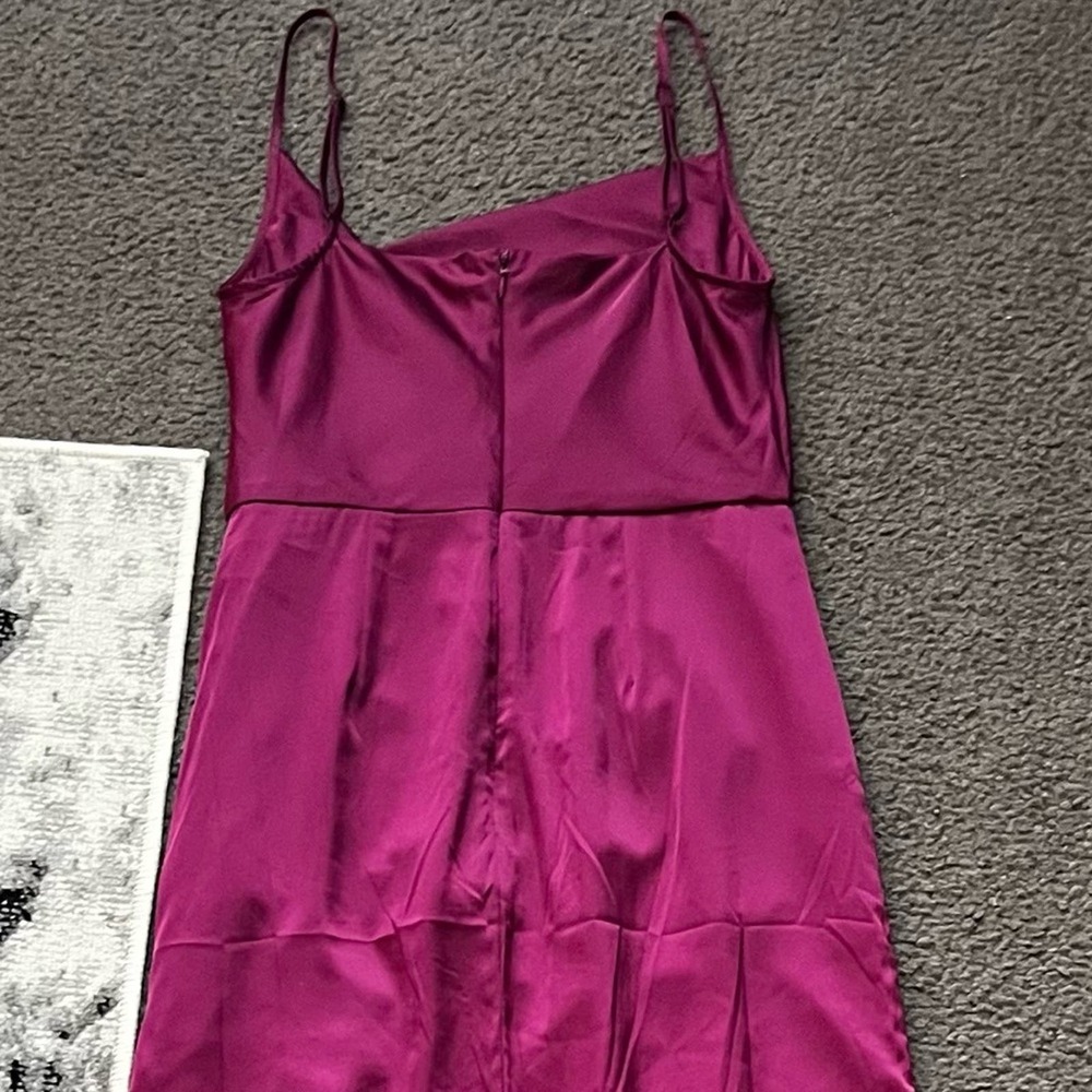Anthropologie Hutch Silky Carver Maxi Gown In Eggplant Wine - Picture 11 of 11